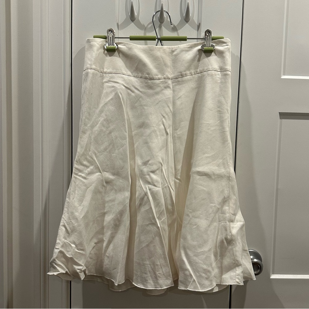 Nic + Zoe Linen Blend A-Line Skirt